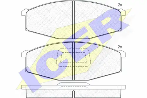 накладки ICER 140376