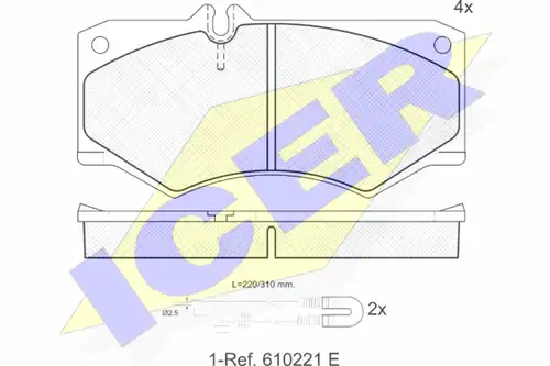 накладки ICER 140405-113