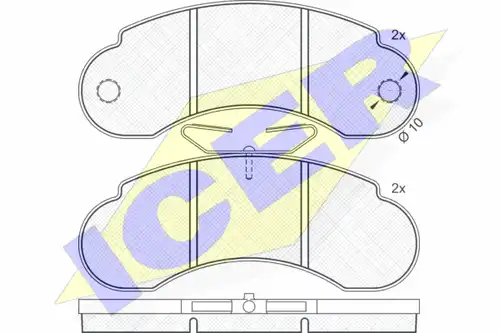 накладки ICER 140452