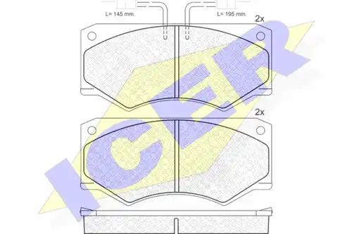 накладки ICER 140563