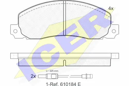 накладки ICER 140620