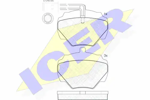 накладки ICER 140702