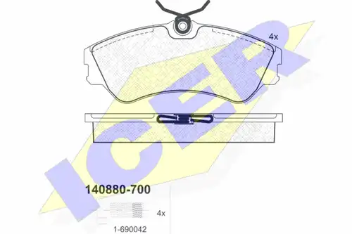 накладки ICER 140880-700