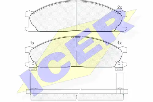 накладки ICER 140885