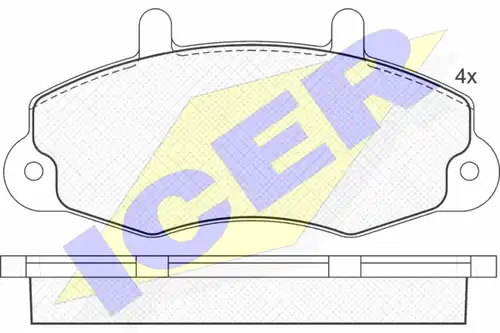 накладки ICER 140896