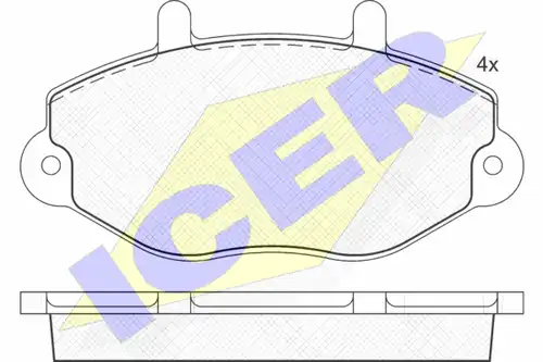 накладки ICER 140897