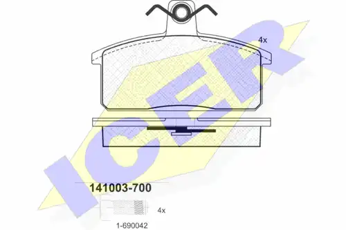 накладки ICER 141003-700