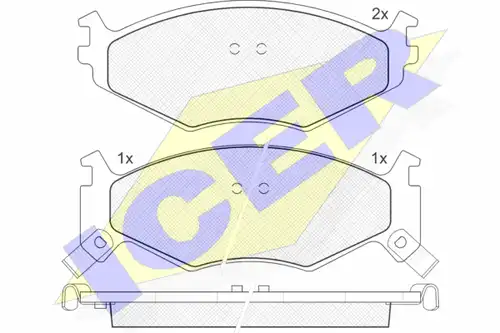 накладки ICER 141056
