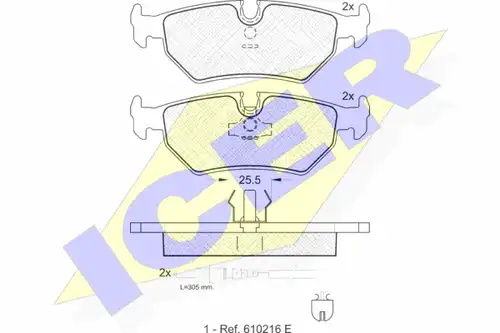 накладки ICER 141087