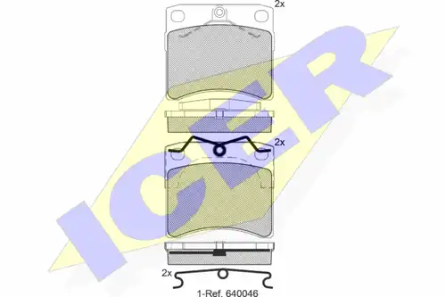 накладки ICER 141168