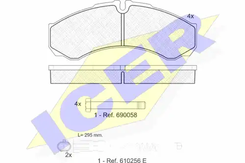 накладки ICER 141208-200