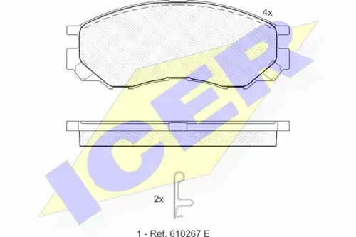 накладки ICER 141234