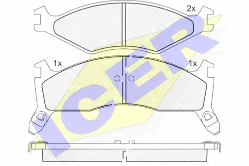 накладки ICER 141270