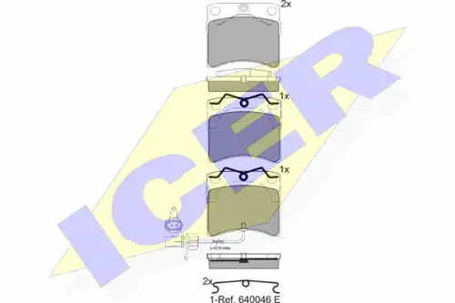 накладки ICER 141321