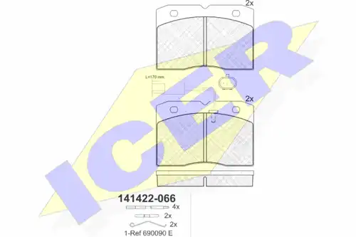 накладки ICER 141422