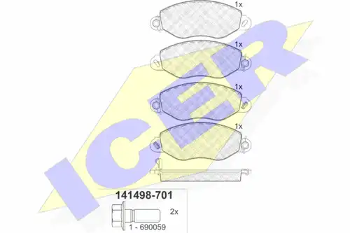 накладки ICER 141498-701