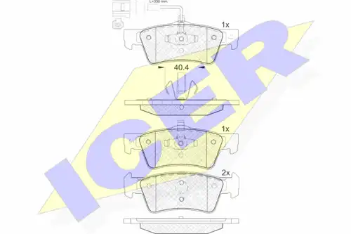 накладки ICER 141816