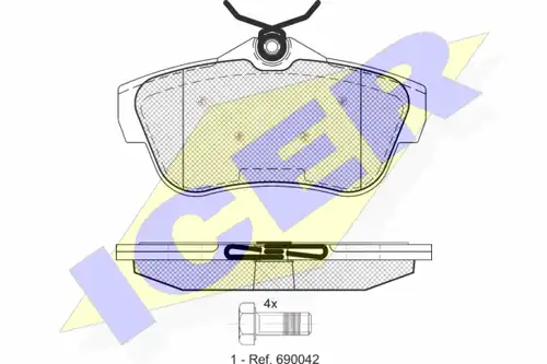 накладки ICER 141823