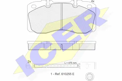 накладки ICER 151161-116