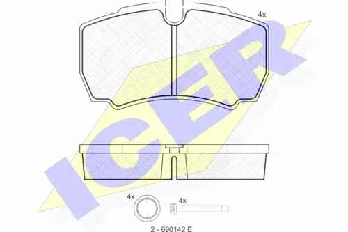 накладки ICER 151640