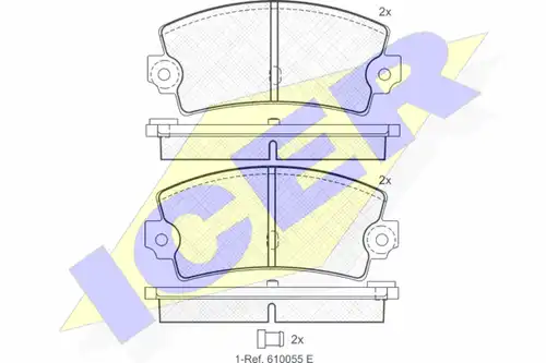 накладки ICER 180098