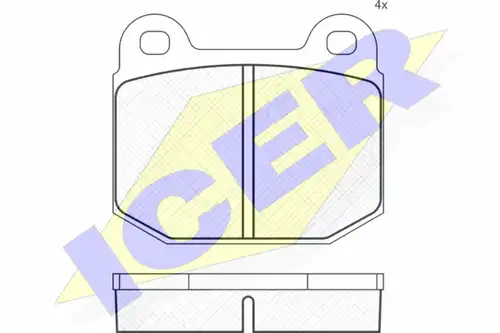 накладки ICER 180170