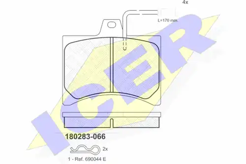 накладки ICER 180283