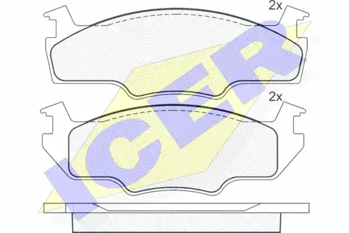 накладки ICER 180333