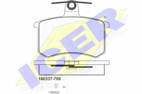 накладки ICER 180337-700