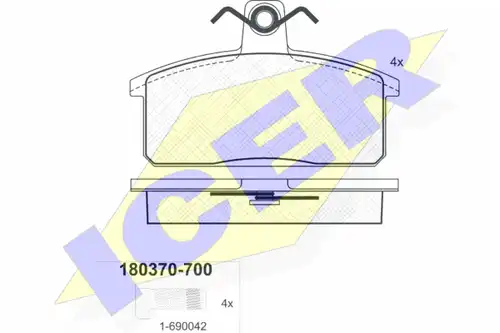 накладки ICER 180370-700