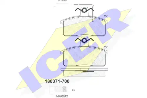 накладки ICER 180371-700