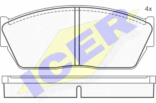 накладки ICER 180388