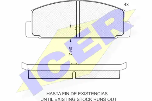 накладки ICER 180391