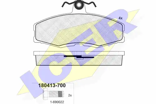 накладки ICER 180413-700