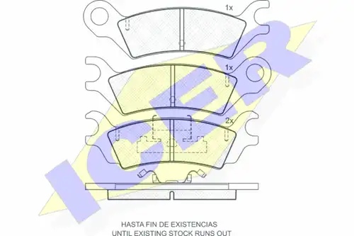 накладки ICER 180438