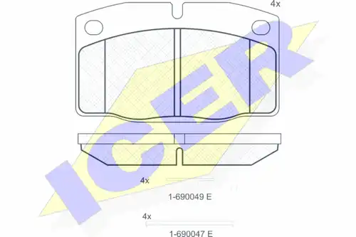 накладки ICER 180454-072