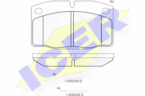 накладки ICER 180454-073