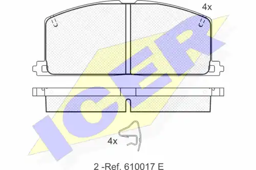 накладки ICER 180462