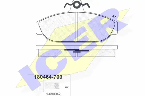 накладки ICER 180464-700