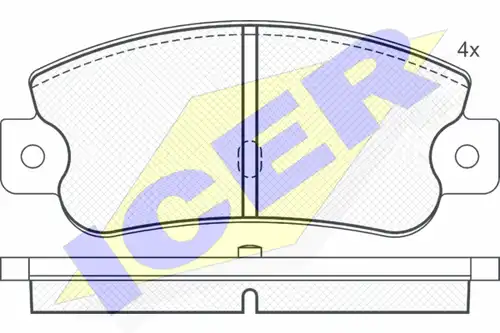 накладки ICER 180490