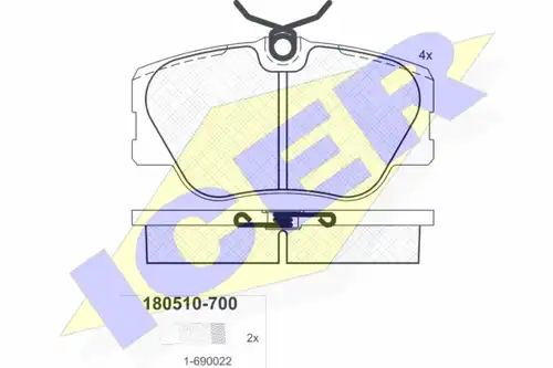 накладки ICER 180510-700