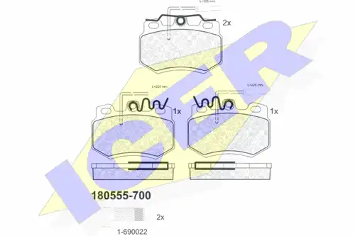 накладки ICER 180555-700