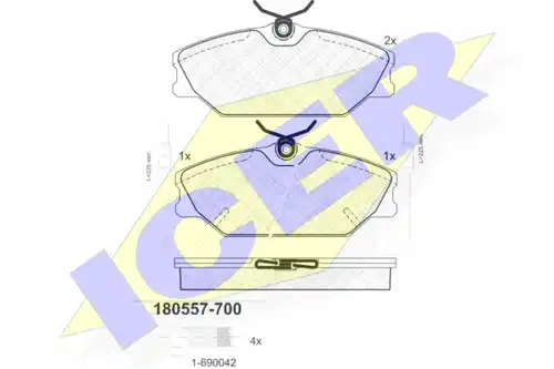 накладки ICER 180557-700