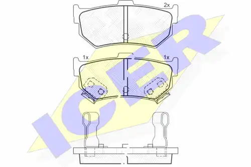 накладки ICER 180600