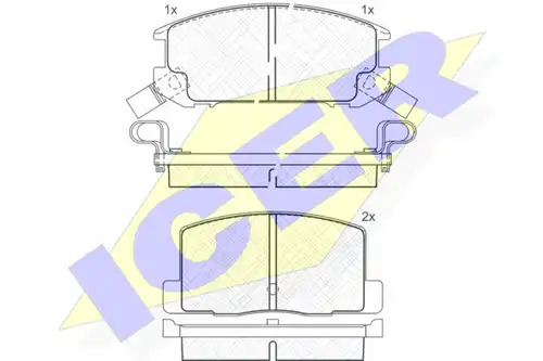 накладки ICER 180656