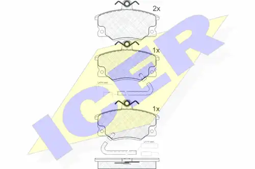 накладки ICER 180660