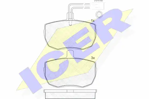 накладки ICER 180672