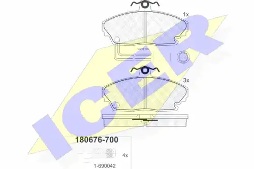 накладки ICER 180676-700