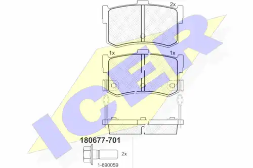 накладки ICER 180677-701