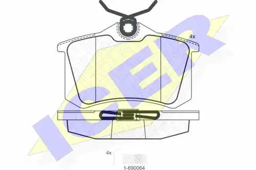 накладки ICER 180697-703